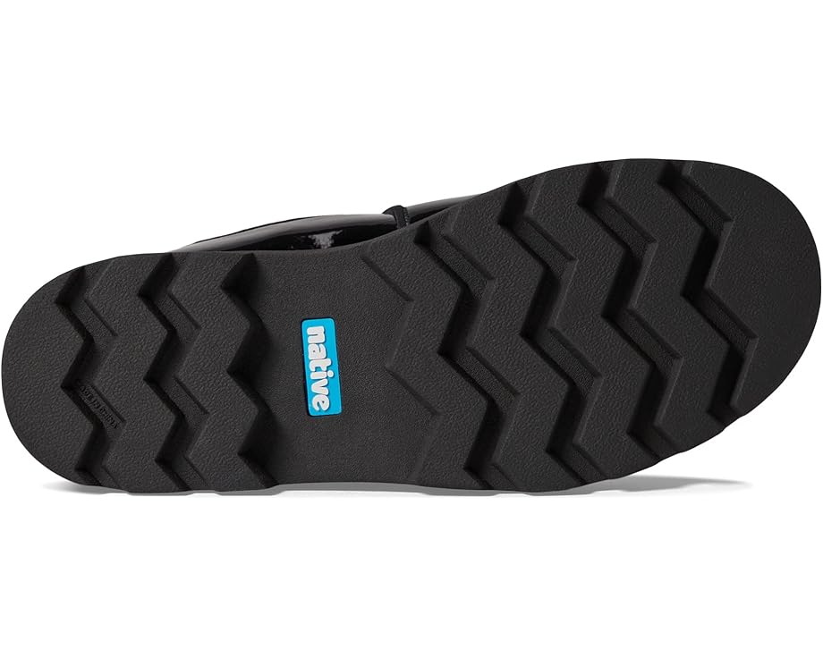Native Shoes Kids Kensington Treklite Gloss (Little Kid/Big Kid) Jiffy Black Gloss/Jiffy Black