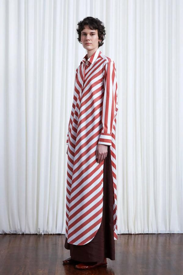 palmer harding shirt dress Palmer//Harding Calli Belted Striped Cotton-Poplin Wrap Midi Shirt Dress In Blue - 50% Off